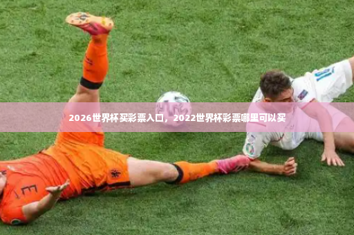 2026世界杯买彩票入口，2022世界杯彩票哪里可以买-第3张图片-体育博彩