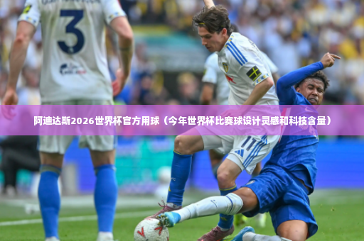 阿迪达斯2026世界杯官方用球（今年世界杯比赛球设计灵感和科技含量）-第2张图片-体育博彩