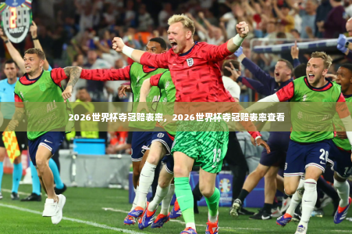 2026世界杯夺冠赔表率，2026世界杯夺冠赔表率查看-第3张图片-体育博彩