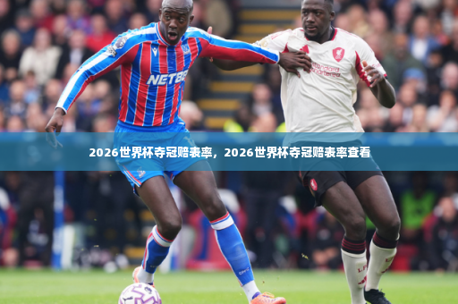 2026世界杯夺冠赔表率，2026世界杯夺冠赔表率查看-第4张图片-体育博彩