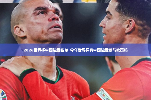 2026世界杯中国边裁名单_今年世界杯有中国边裁参与吹罚吗-第2张图片-体育博彩