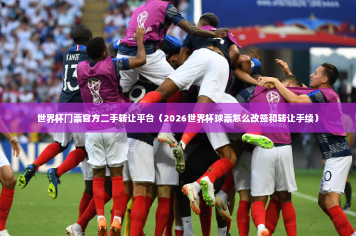 世界杯门票官方二手转让平台（2026世界杯球票怎么改签和转让手续）-第2张图片-体育博彩