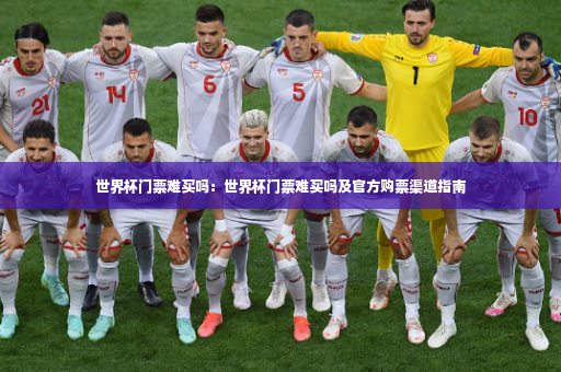 世界杯门票难买吗：世界杯门票难买吗及官方购票渠道指南-第2张图片-体育博彩