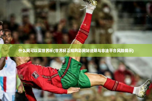 什么网可以买世界杯(世界杯正规购彩网站说明与非法平台风险提示)