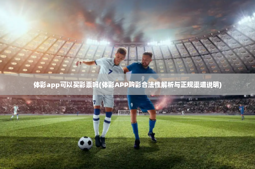 体彩app可以买彩票吗(体彩APP购彩合法性解析与正规渠道说明)-第2张图片-体育博彩