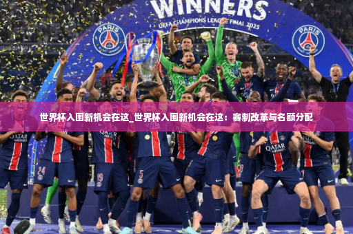 世界杯入围新机会在这_世界杯入围新机会在这：赛制改革与名额分配
