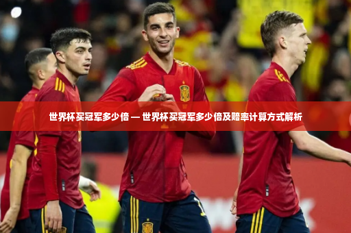 世界杯买冠军多少倍 — 世界杯买冠军多少倍及赔率计算方式解析