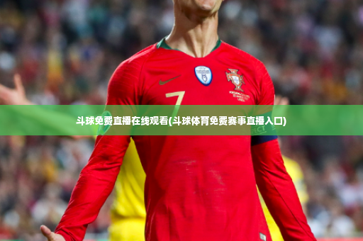 斗球免费直播在线观看(斗球体育免费赛事直播入口)-第3张图片-体育博彩