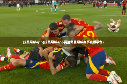 拉奥足球app(拉奥足球app高清免费足球赛事直播平台)-第4张图片-体育博彩