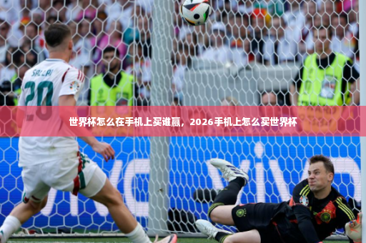 世界杯怎么在手机上买谁赢，2026手机上怎么买世界杯-第3张图片-体育博彩