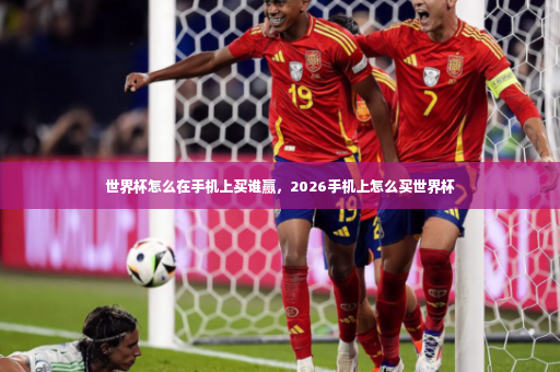 世界杯怎么在手机上买谁赢，2026手机上怎么买世界杯-第4张图片-体育博彩