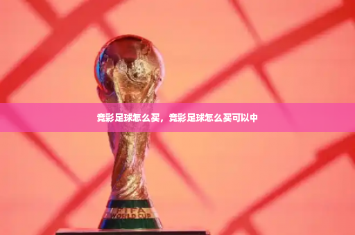 竞彩足球怎么买，竞彩足球怎么买可以中-第3张图片-体育博彩
